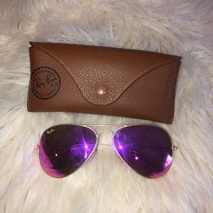Ray-ban Pink Aviator Flash Lenses